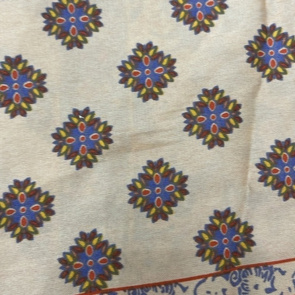 DRESS FORUM multicolored bohemian print satin skirt size medium - Picture 3 of 7